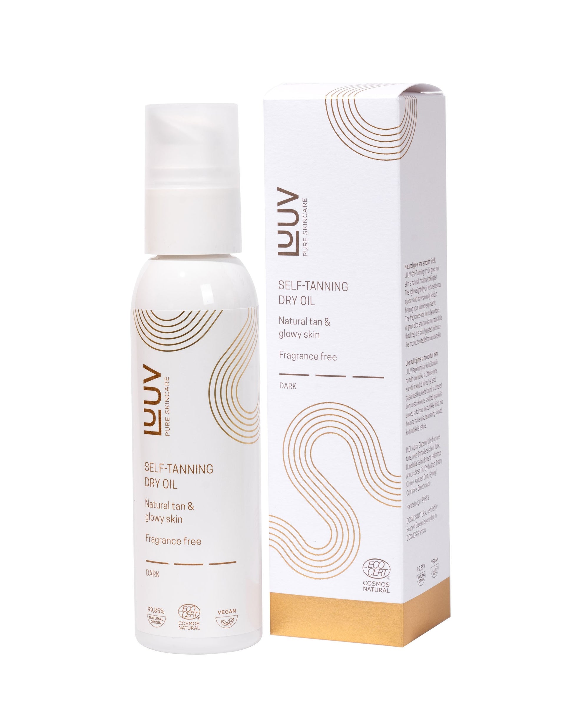 Natural Self Tanning Dry Oil Dark COSMOS, 150ml