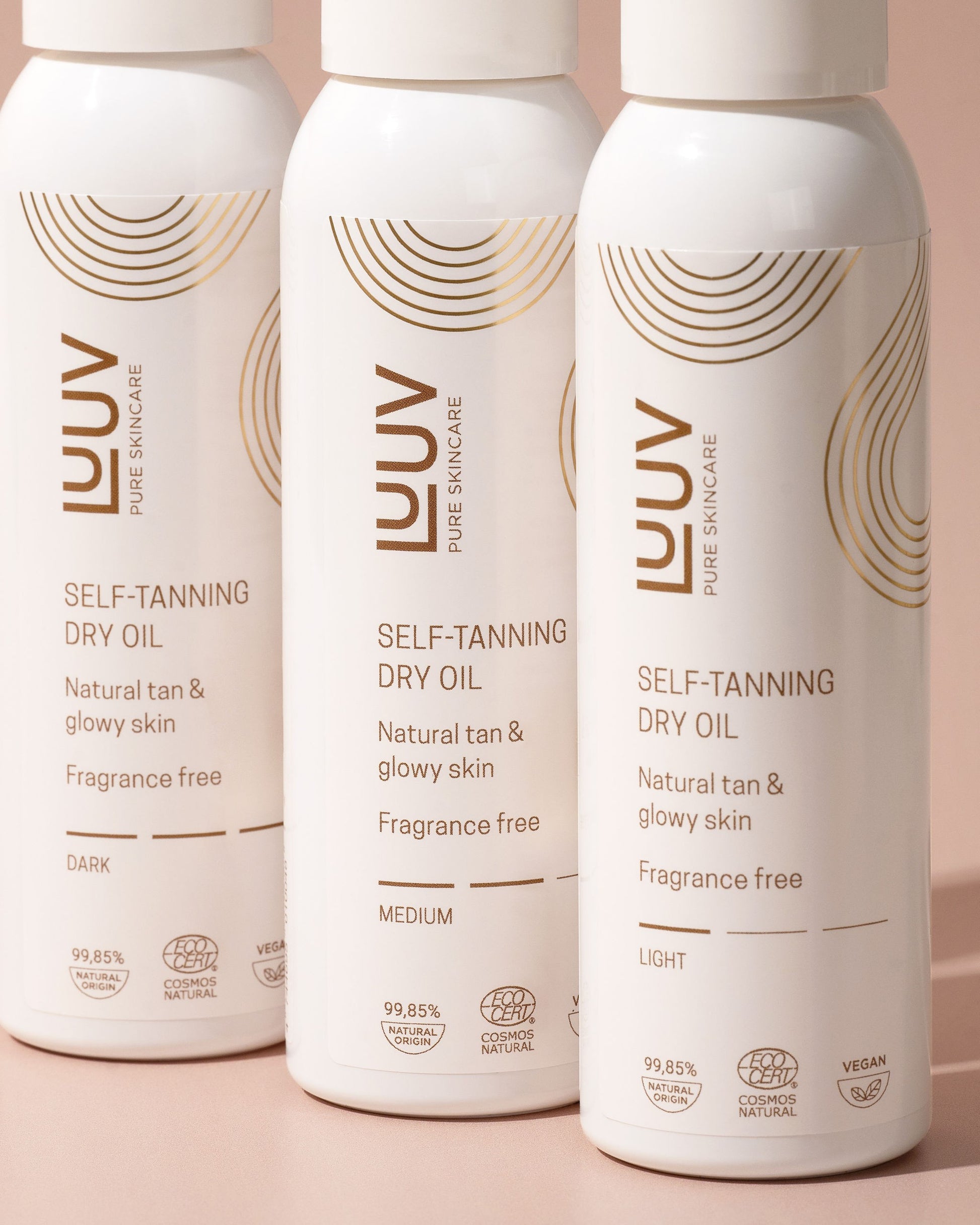 Natural Self Tanning Dry Oil Dark COSMOS, 150ml
