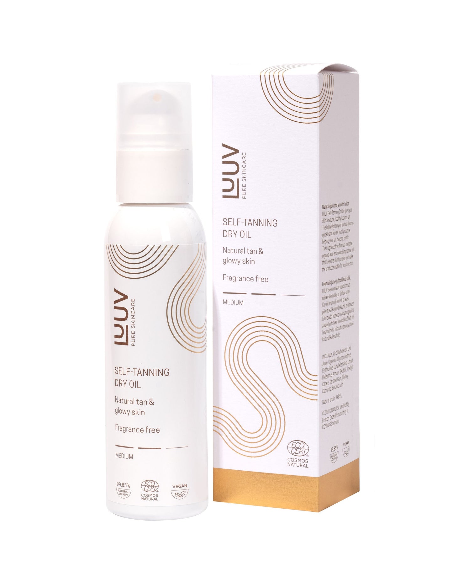 Natural Self Tanning Dry Oil Medium COSMOS, 150ml